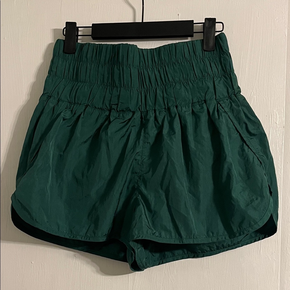 Free People Movement Dark Green Athletic Shorts